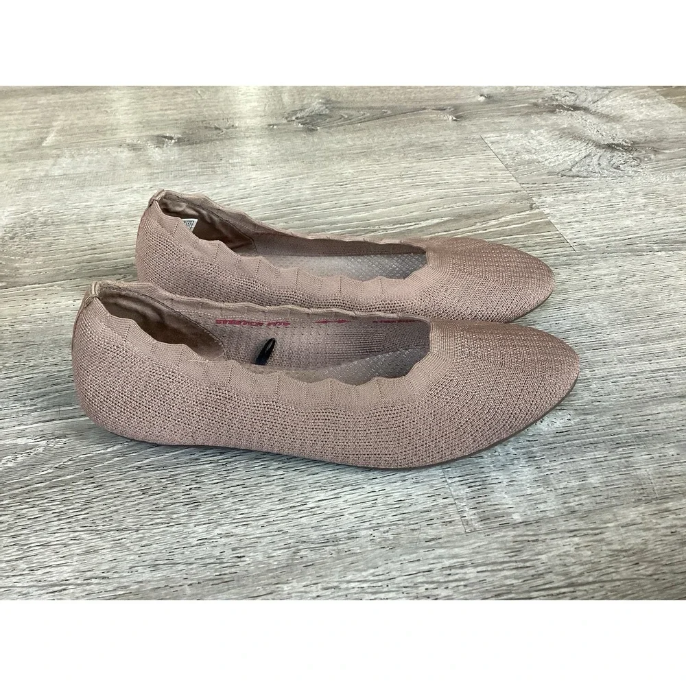 Skechers Cleo 2.0 Love Spell Ballet Flats Stretch 158343 Brown Women's Size 11